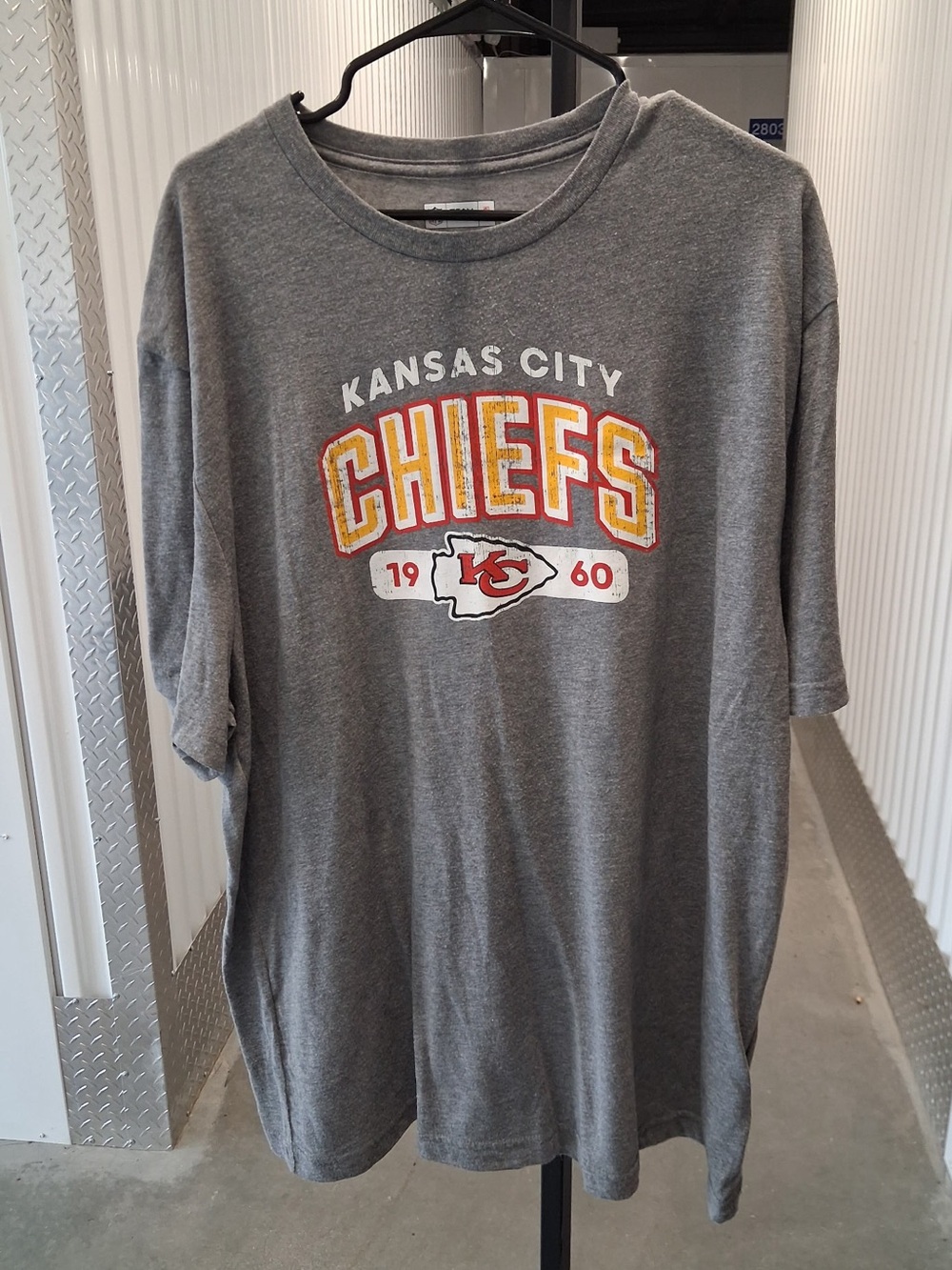 Kansas City Chiefs Gray Graphic Short Sleeve Tee